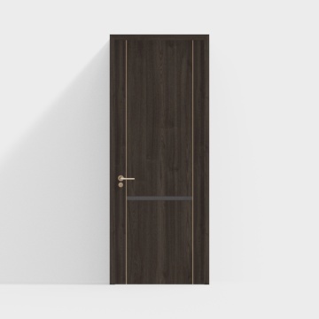 Light luxury wooden door 01