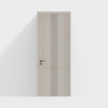 Light luxury wooden door 04