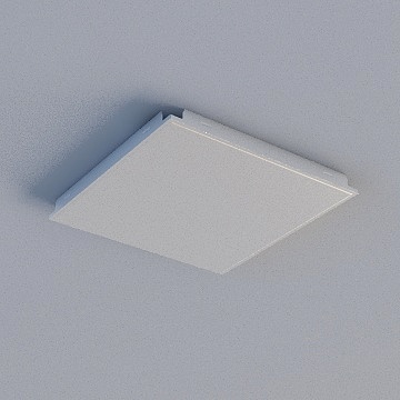 Gray Aluminum Buckle Board 3D Model