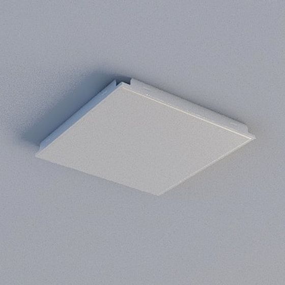 Gray Aluminum Buckle Board 3D Model