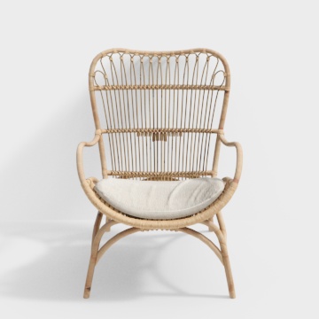 ラタンアウトドアチェア