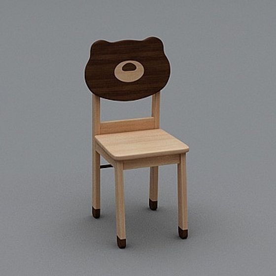 Charming Low-Poly Chair 3D Model