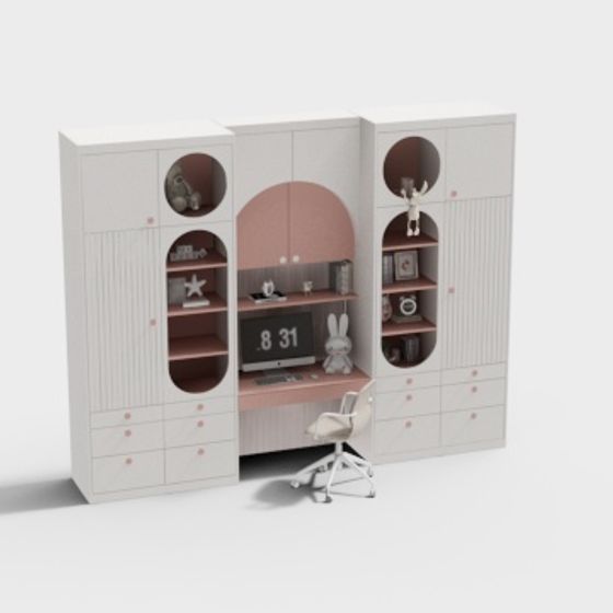 Urban Pastel Workspace 3D model