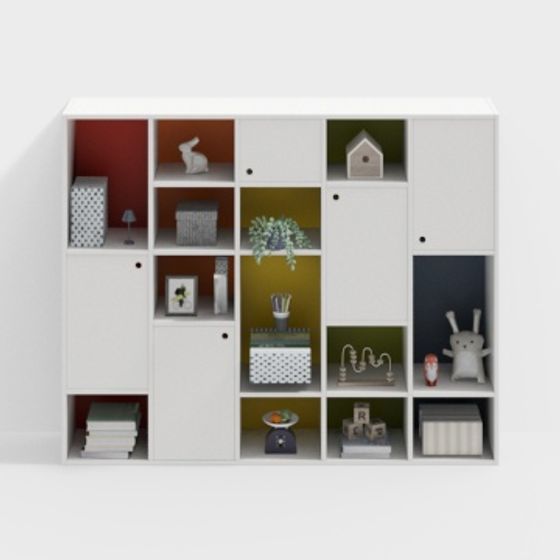 Modular Storage Cabinet 3D model