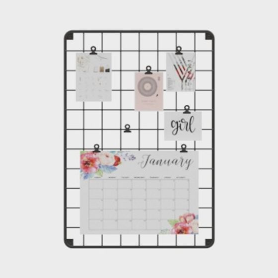 Grid Wall Calendar 3D model