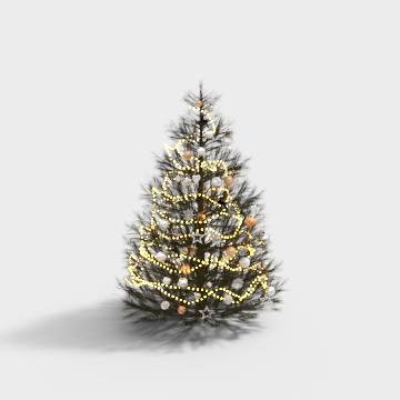 Low-Poly Christmas Tree 3D Model – Festive Pine Design