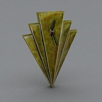 art deeco wall clock