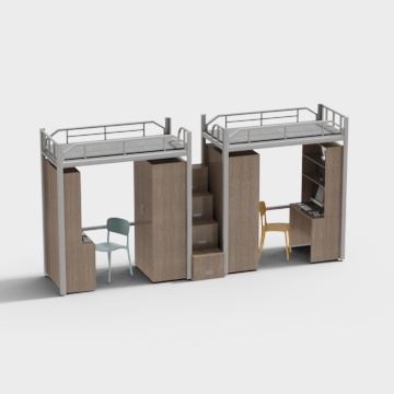 Modern dormitory bunk bed
