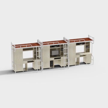 Modern dormitory bunk bed