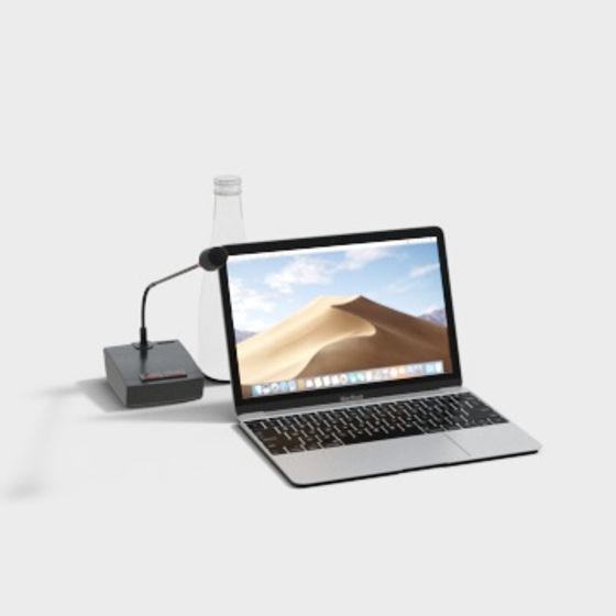 Tech Desk Setup 3D Model for Modern Workspaces