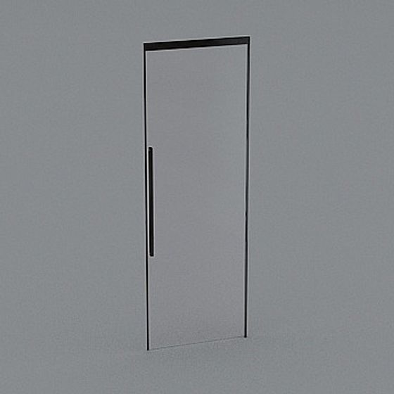 Stylish Glass Door 3D model