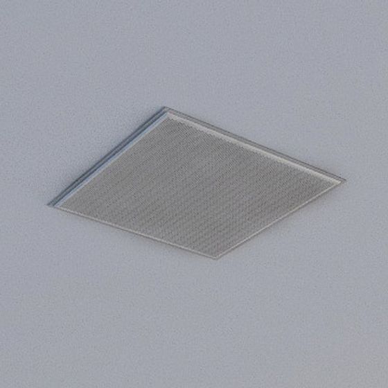 Contemporary Modern Simple Ceiling 3D Model in Gray