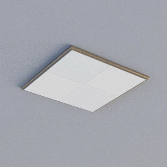 Modern Ceiling 3D Model in Gray Finish