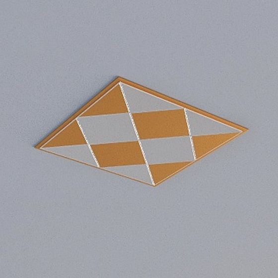 Stylish Brown Modern Ceiling 3D Model