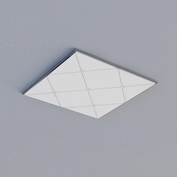 Modern Simple Gray Ceiling 3D Model