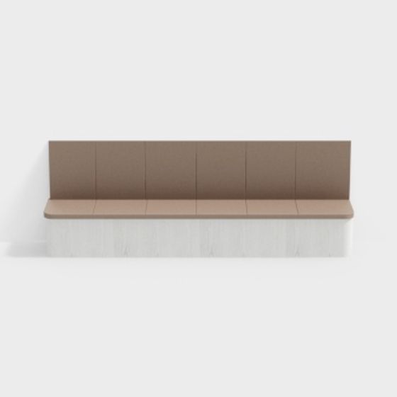 Stylish Urban Bench 3D model