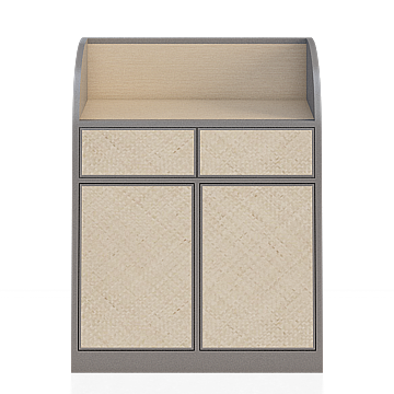 Urban Storage Cabinet 3D Model – Low-Poly Wood & Metal