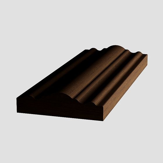 Decorative Lines 3D Model in Black