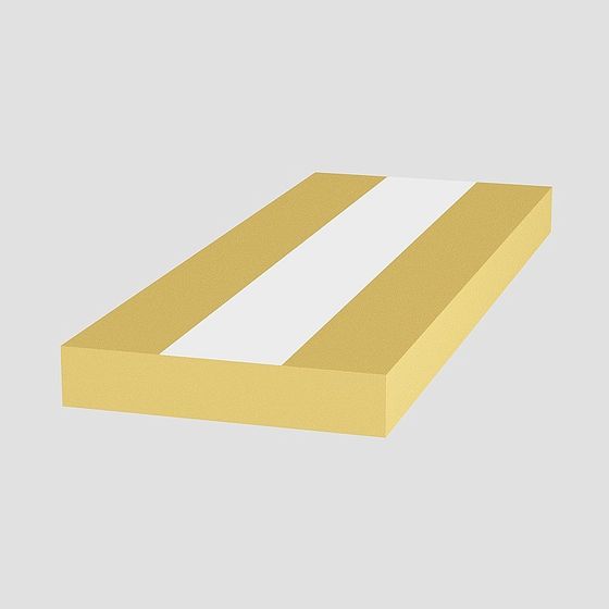 Chic Wood Color Decorative Lines 3D Model