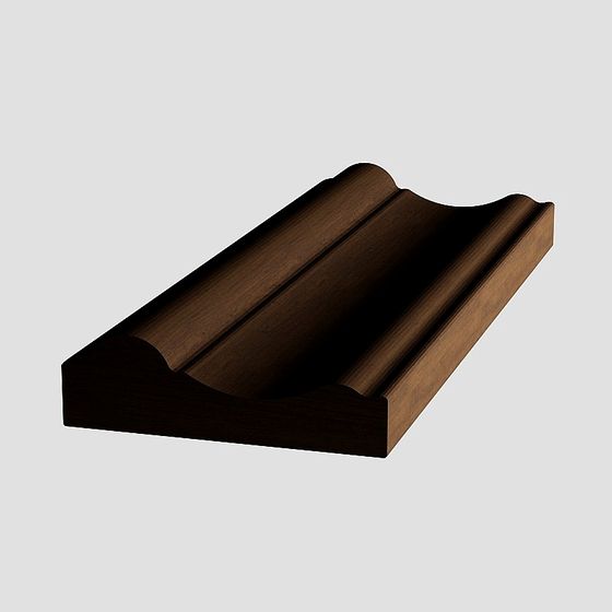 Black Decorative Lines 3D Model for Modern Spaces