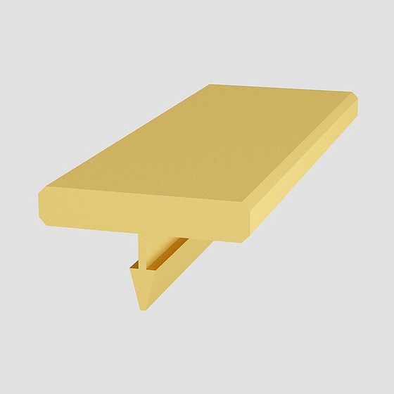 Wood Color Decorative Line 3D Model