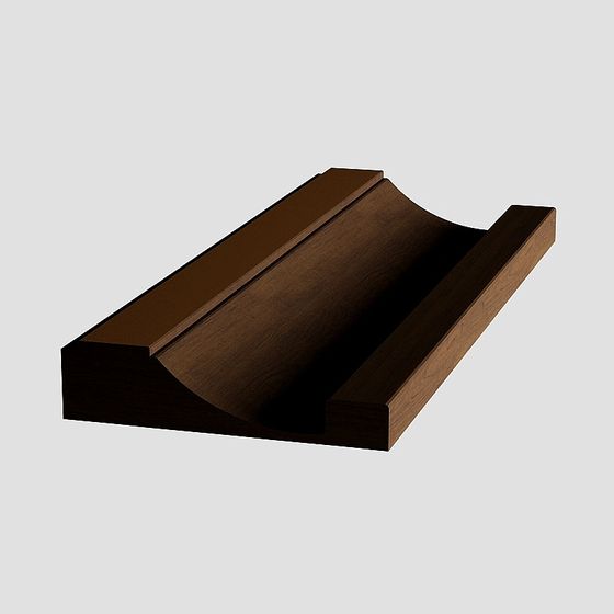 Decorative Lines 3D Model in Black for Accent Walls