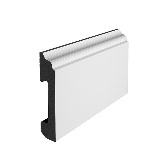 Stylish White Skirting Line 3D Model for Elegant Interiors