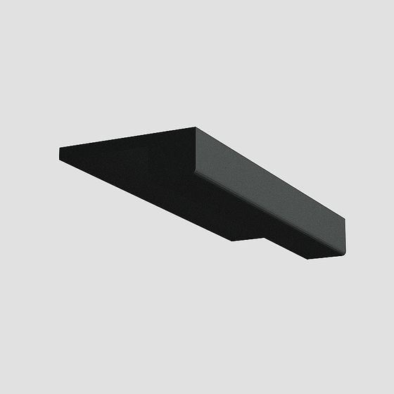 Black Corner Trim 3D Model for Interior Design
