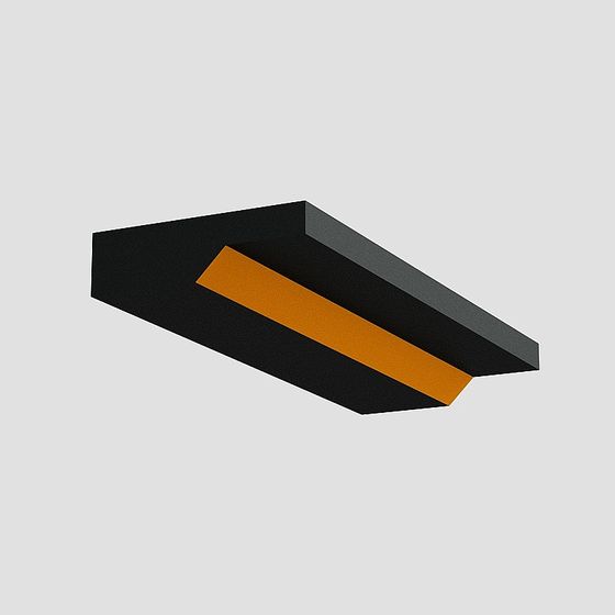 Stylish Black Side Trim 3D Model