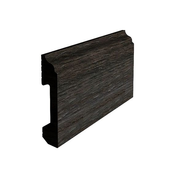 Elegant Black Wood Grain Skirting Line 3D Model - Finishing Touch