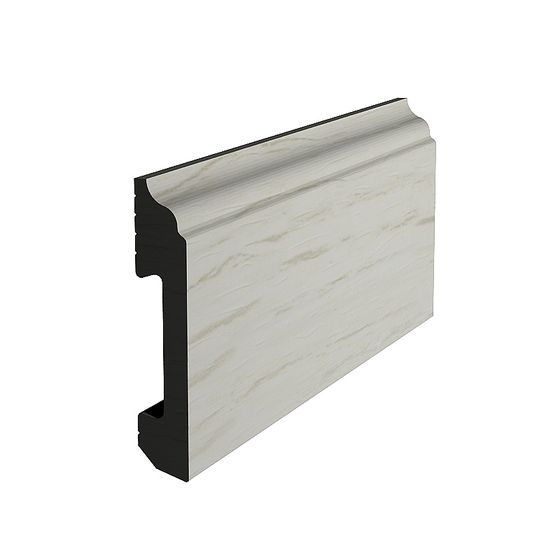 Yingke Wood Grain Skirting Line 3D Model - Black Finish