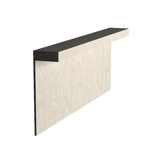 Earth Color Metal Skirting Line 3D Model for Interiors