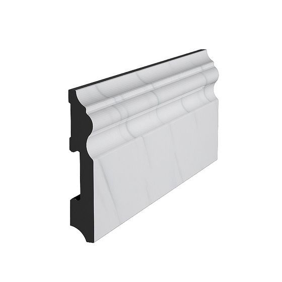 Black Skirting Line 3D Model for Interior Design