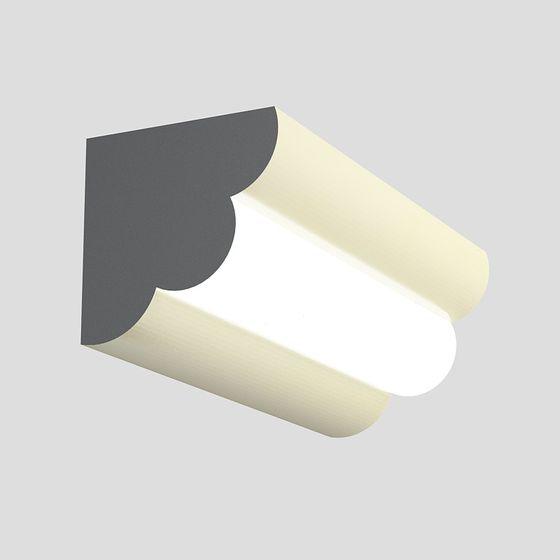 Sleek Gray Angle Line 3D Model