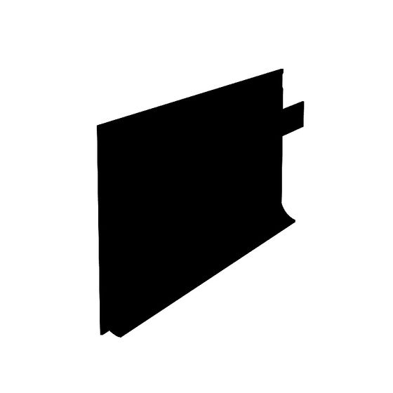 Sleek Black Skirting Line 3D Model