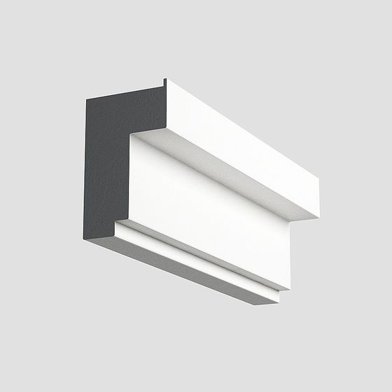 Gray Angular Line 3D Model