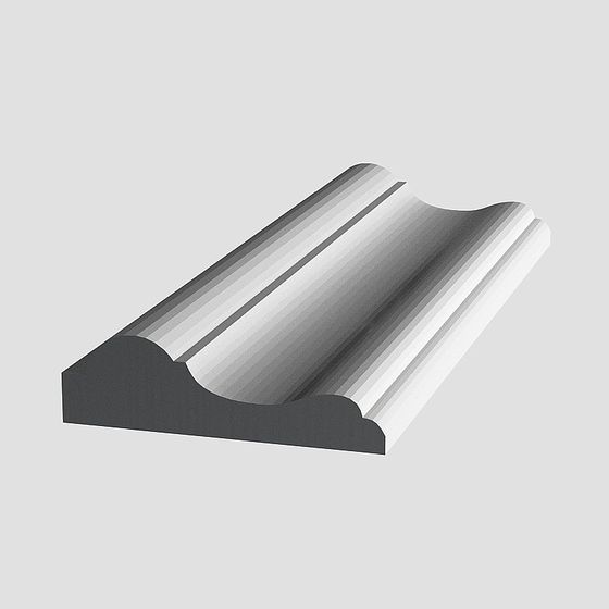 Gray Decorative Molding 3D Model for Elegant Interiors