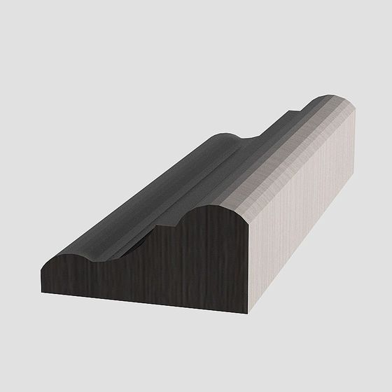 Decorative Lines 3D Model in Black