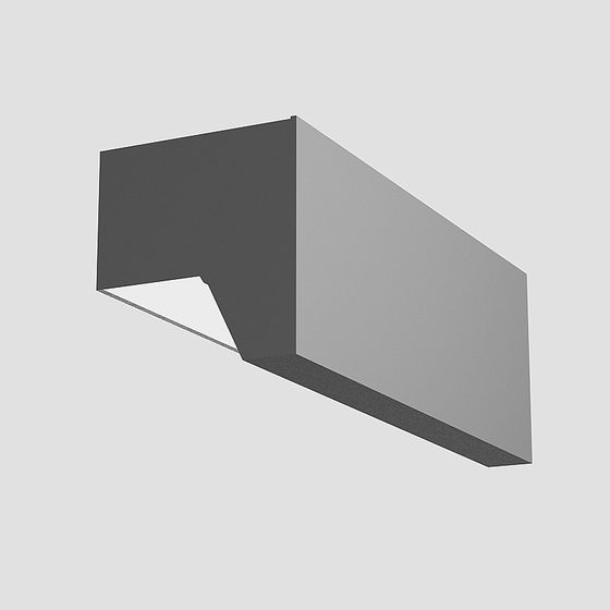 Chic Gray Angular Line 3D Model