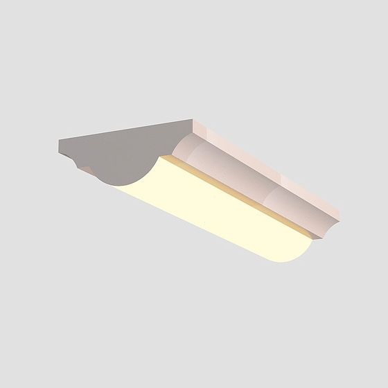 Angle Line 3D Model in Wood Color