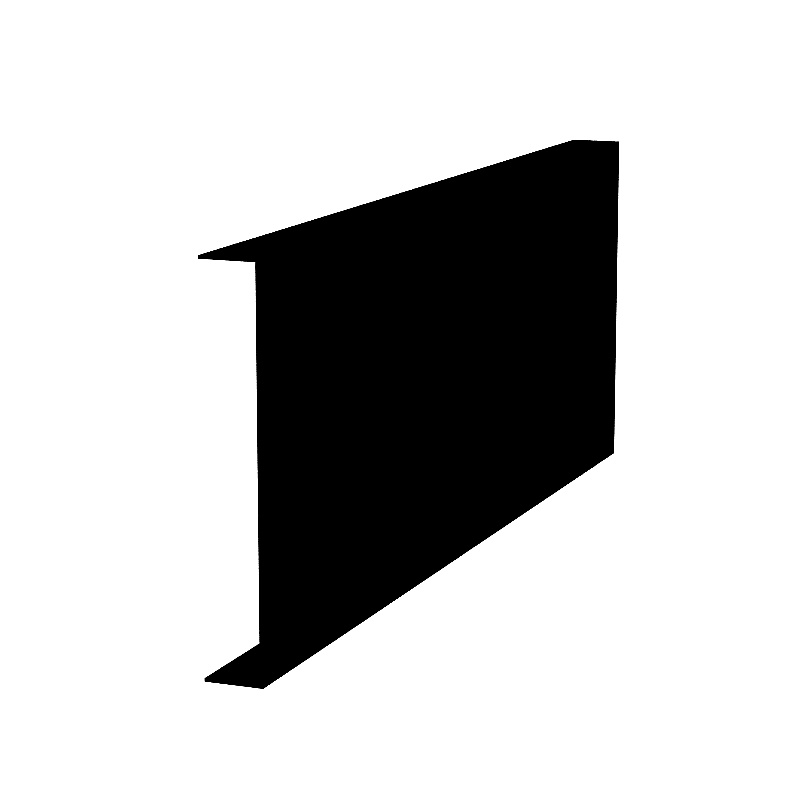 60, Metal Decorative Line Toe Kick (Black)