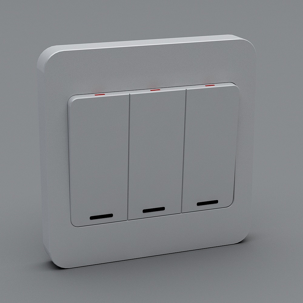 Triple switch_white