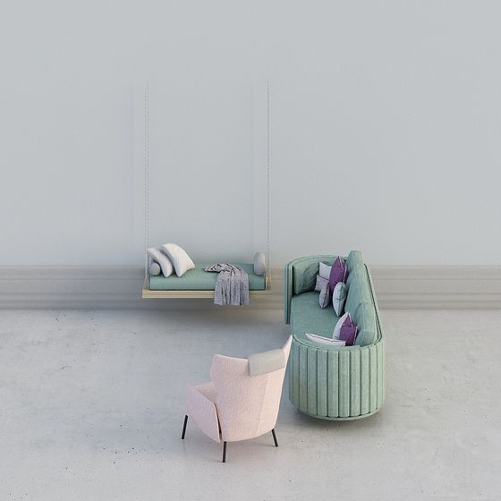 Urban Retreat 3D model - Modern Cozy Design