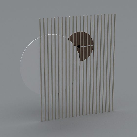 Peering Window Low-Poly 3D Model for Modern Spaces