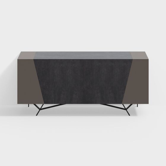 Concrete Sideboard 3D model for Modern Spaces