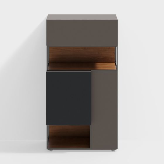 Minimalist Storage Cabinet 3D model for Modern Interiors