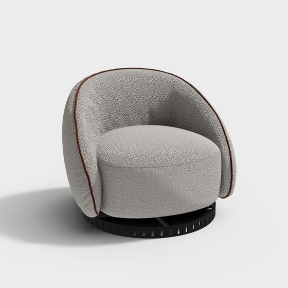 Cozy Curve Chair 3D model for Modern Interiors