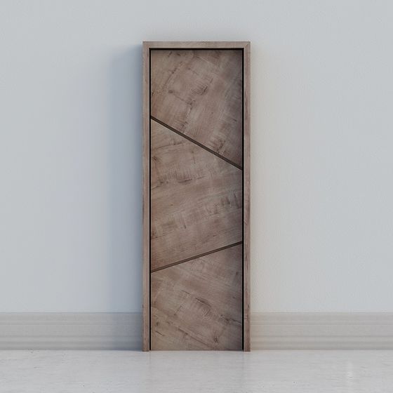 Geometric Wood Door 3D model