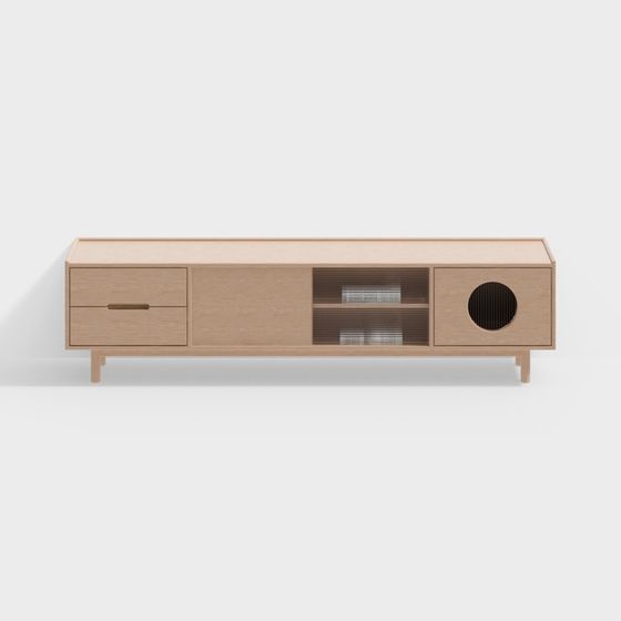 Modern Minimalist TV Cabinet 3D model