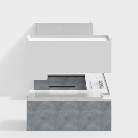 Urban Reception Desk 3D model